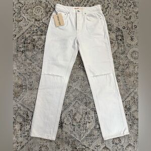 GRLFND Karolina High Rise white denim jeans